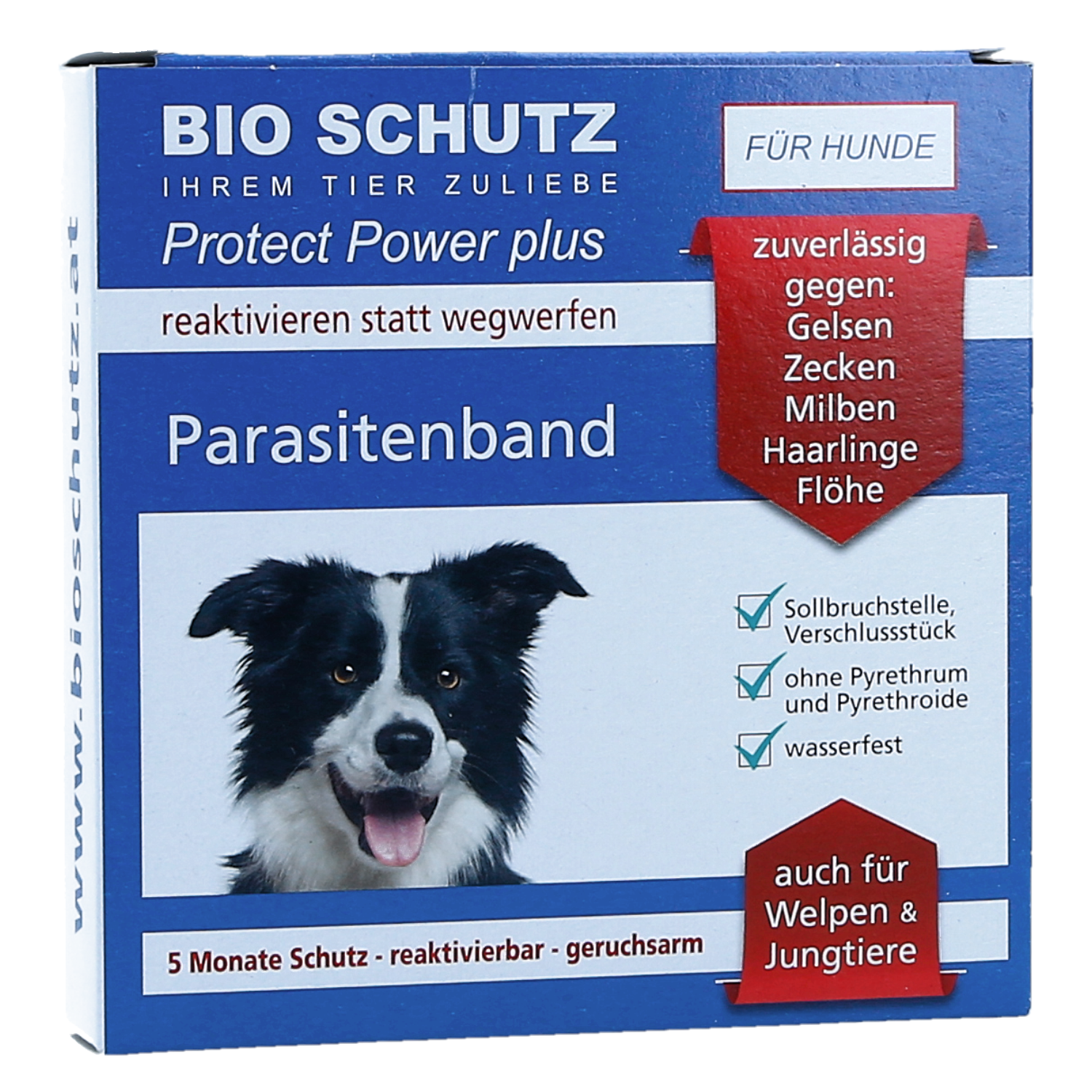 BIO SCHUTZ Parasitenband Protect Power Plus Hund Art.Nr. 384, 388