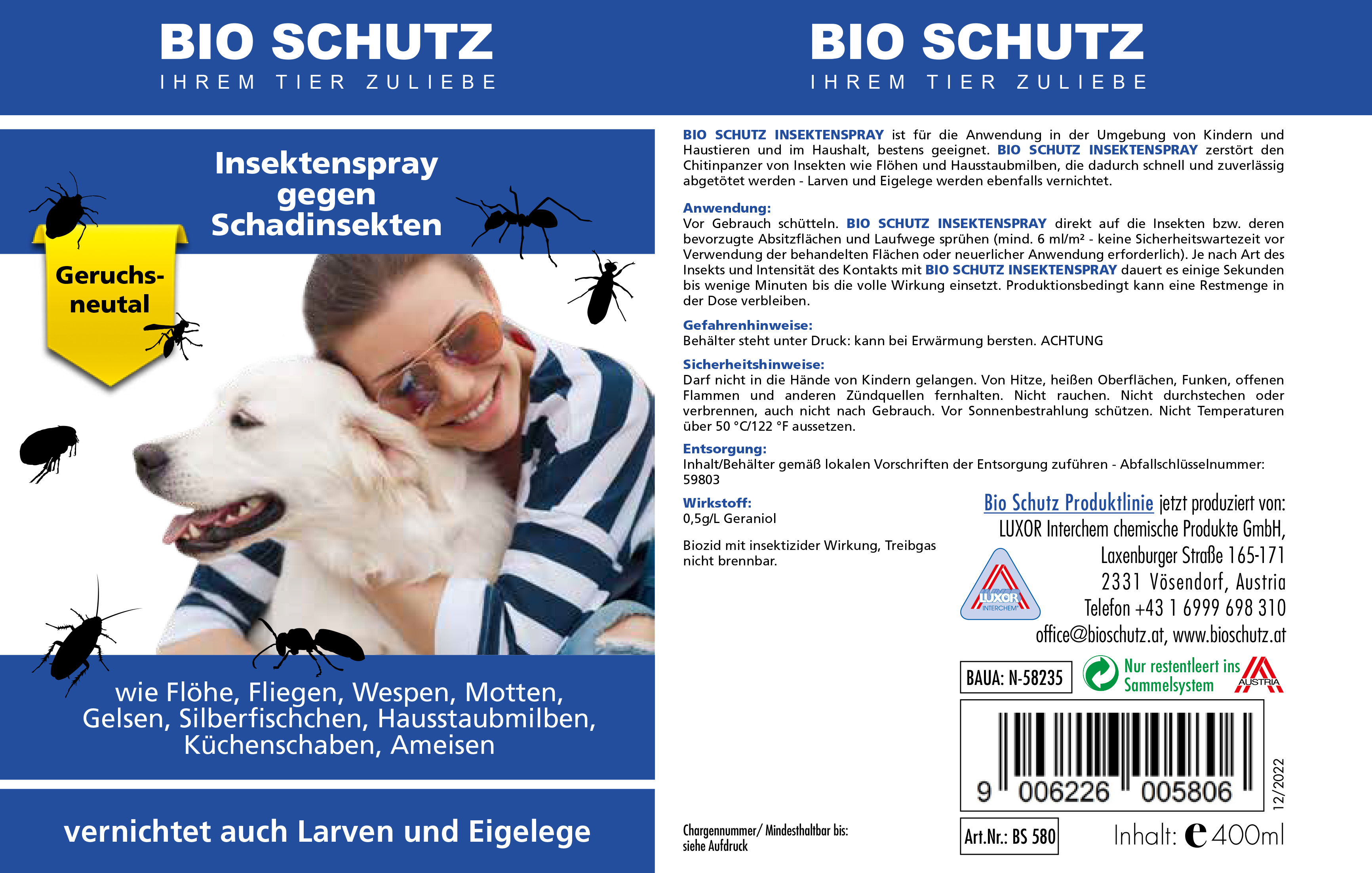 BIO SCHUTZ Insektenspray