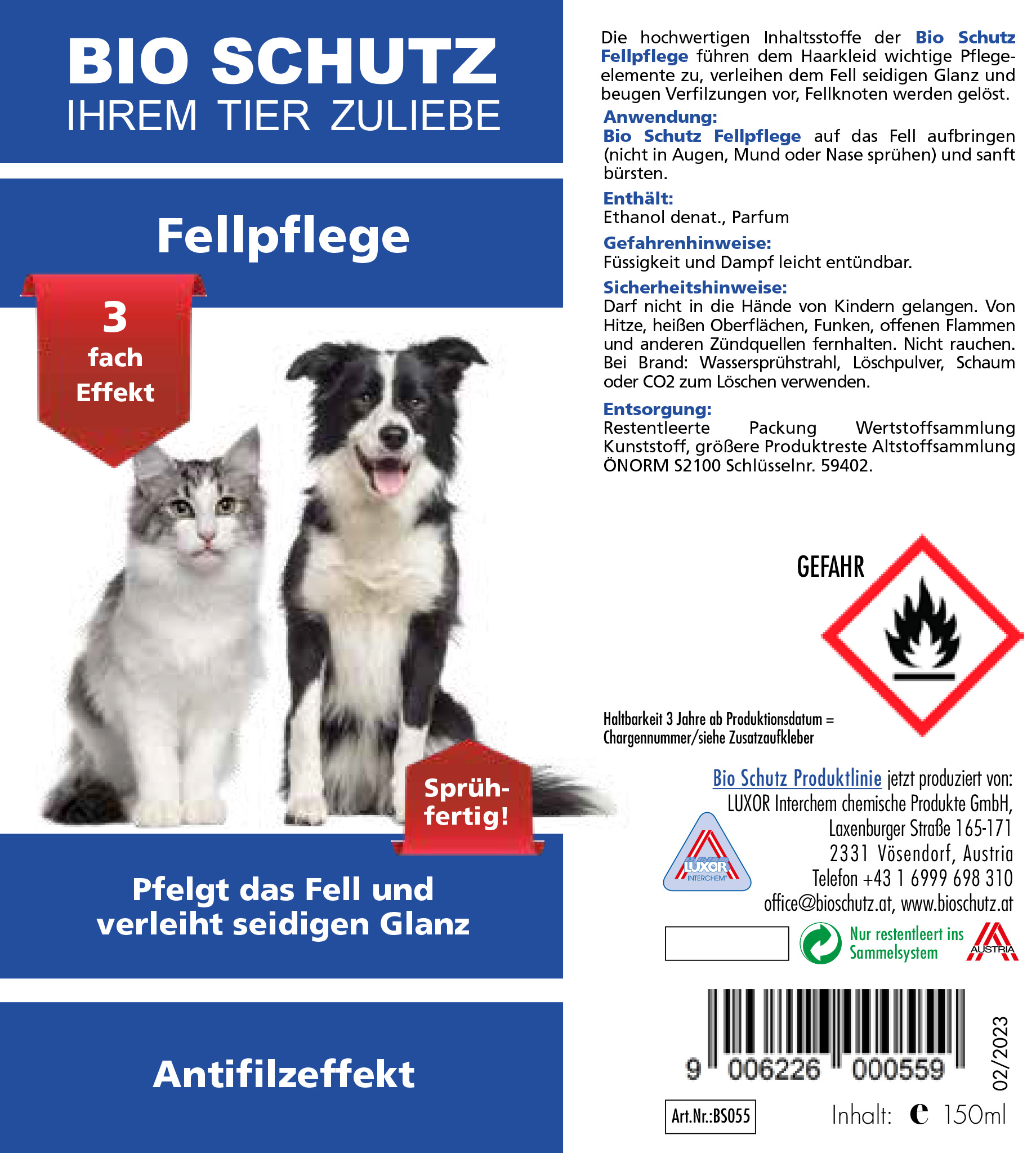 BIO SCHUTZ Fellpflege