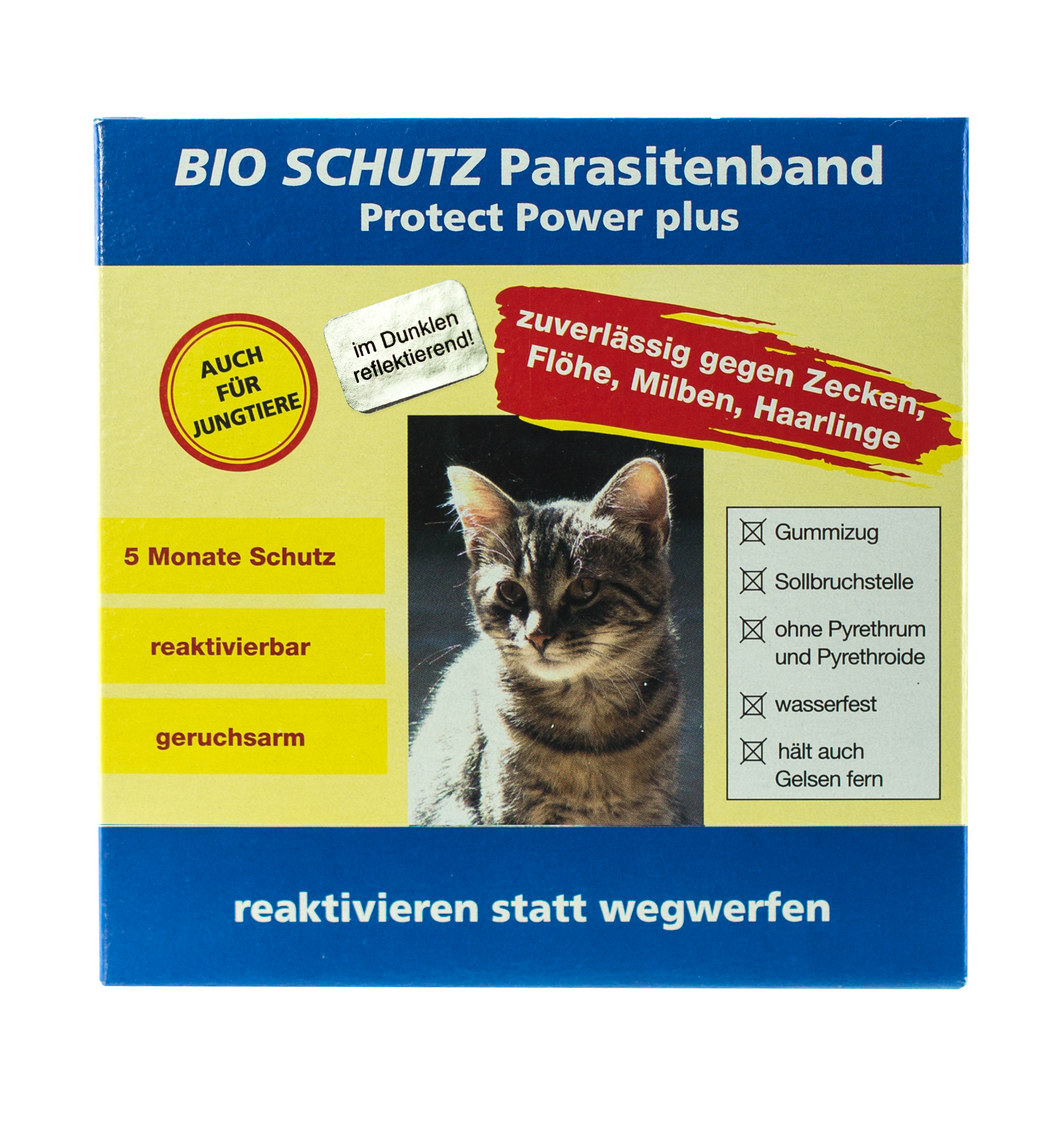 BIO SCHUTZ Parasitenband Proect Power Plus Katze Art.Nr. 382/387