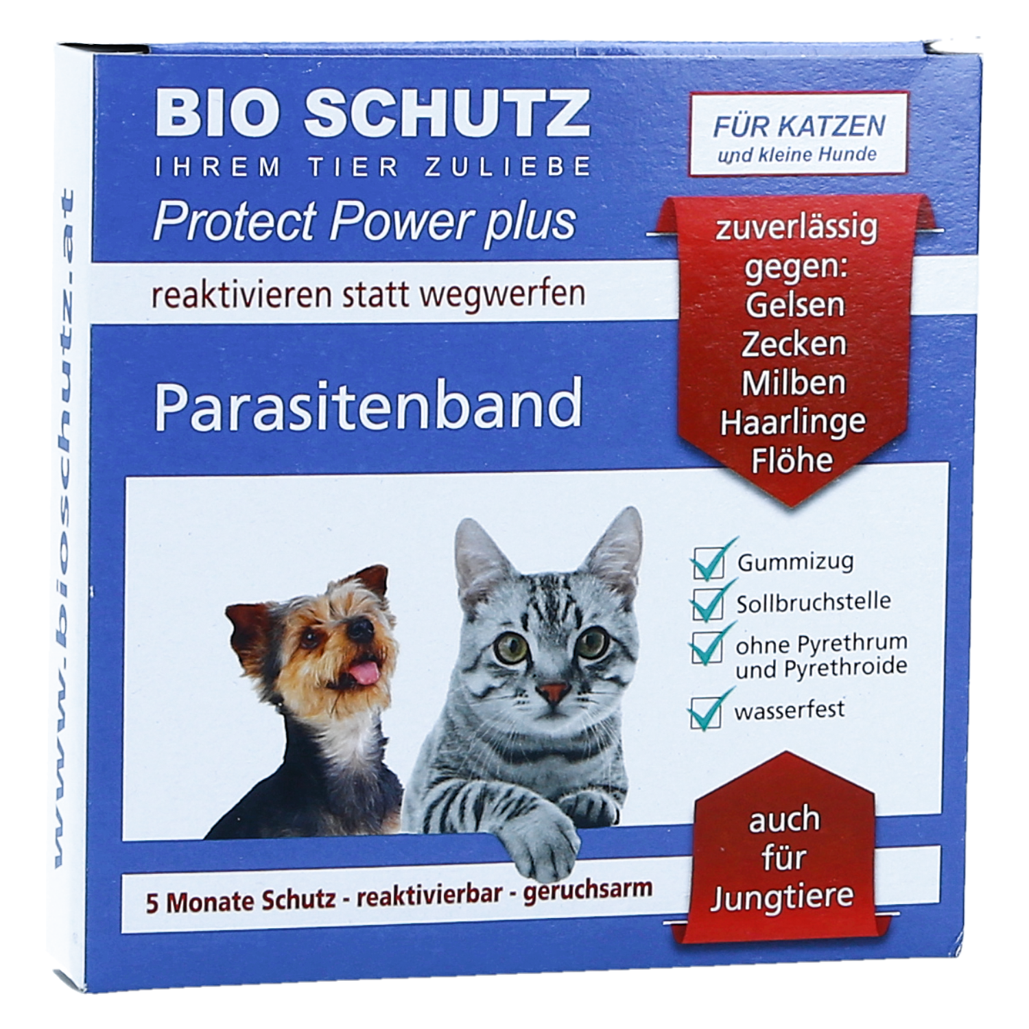 BIO SCHUTZ Parasitenband Proect Power Plus Katze Art.Nr. 382/387