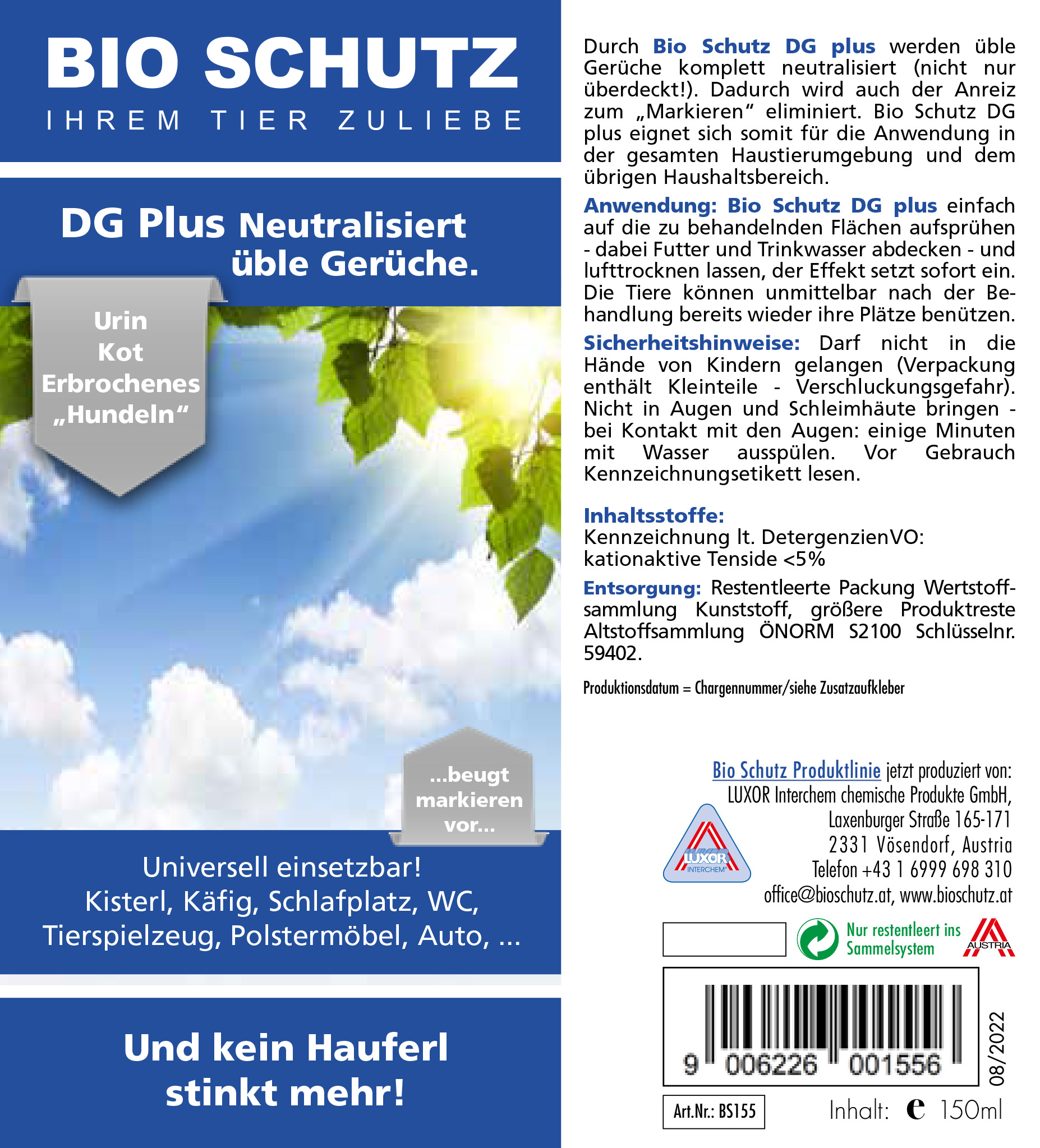 BIO SCHUTZ DG Plus